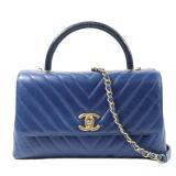 Chanel Coco Handle Medium Blue