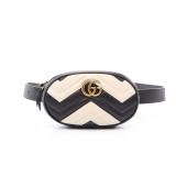 Gucci GG Marmont Waist Black White