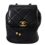 Chanel CC GHW Backpack Black