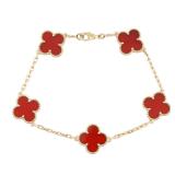 Van Cleef Vintage Alhambra 5 Motif K18YG