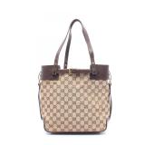 Gucci GG Canvas Tote Beige Brown