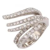 Diamond Ring K18WG White Gold