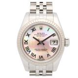 ROLEX Datejust 179174NR K18WG/Steel Pink