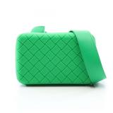 Bottega Intrecciato Green Rubber