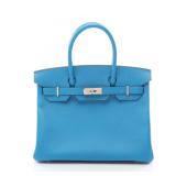 Hermes Birkin 30 Blue Zanzibar