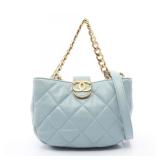 Chanel Matelasse 2Way Blue