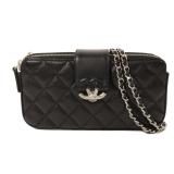 Chanel CC Box Chain SHW Black