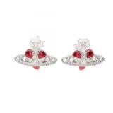 Vivienne Westwood Diamante Heart Earrings
