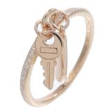 Hermes Kelly Clochette Ring K18PG