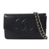 Chanel WOC GHW Black