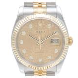 Rolex Datejust 116233G Diamond Auto Watch