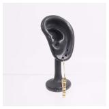 Coach Enamel Hoop Earrings