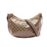 Gucci GG Crystal Crossbody Brown