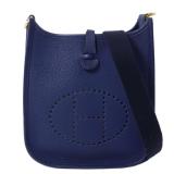 Hermes Evelyne TPM GHW Bleu Saphir