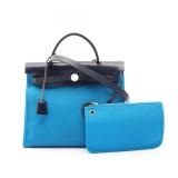 Hermes Alebag Zip PM Blue Navy