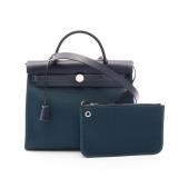 Hermes Herbag Zip PM Green Navy