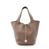 Hermes Picotin Lock MM Etoupe SHW