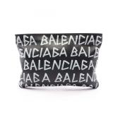 Balenciaga Graffiti Clutch Black White
