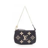 LV Mini Pochette Bicolor Black