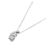 Diamond Necklace K18WG Blue/Clear