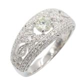 Jewelry Pt900 Diamond Ring
