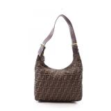 Fendi Zucca Shoulder Bag Brown