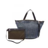 Prada Denim City Calf Tote