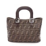 Fendi Zucca Tote Brown
