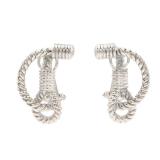 Hermes Rope 925 Silver Earring