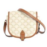 Celine GHW Folco White Brown