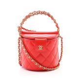 Chanel Vanity 2Way Red Lambskin