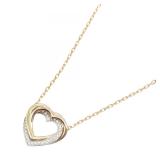 Cartier Trinity Heart Diamond Necklace K18