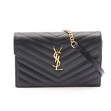Saint Laurent Monogram Envelope Black