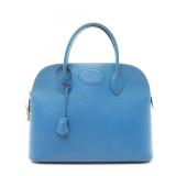 Hermes Bolide 35 Blue Courchevel