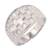 Jewelry Diamond Ring Pt900