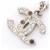 Chanel COCO Mark Rhinestone Necklace