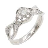 Tasaki Diamond Ring K18WG