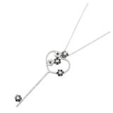 Ponte Vecchio Key Black Diamond Necklace