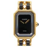 CHANEL Premiere M H0001 Gold Plated Black