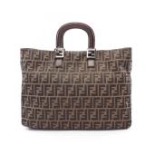 Fendi Zucca Tote Brown