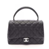 Chanel Top Handle Black Calfskin
