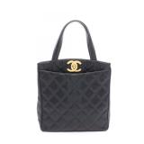 Chanel Matelasse Tote Black GHW