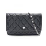 Chanel WOC AP0250 Black SHW