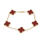 Van Cleef Vintage Alhambra 5 Motif K18YG