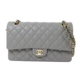 Chanel Classic 25 GHW Gray