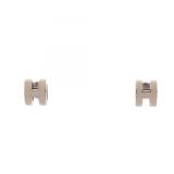 Hermes Mini Pop H Gold Plated Earrings