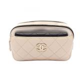 Chanel Matelasse Beige White Black