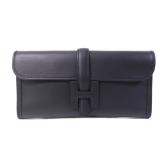Hermes Jije PM Swift Noir Clutch