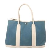 Hermes Garden Party PM Blue/White