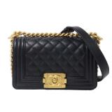 Chanel Boy 20 Chain A69085 Black